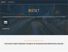 Tablet Screenshot of bizset.com
